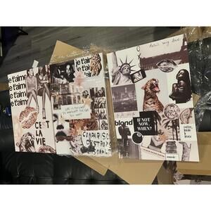 Set of 3 16”x24” Chic Leopard and Retro Style Wall Art Prints